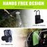 Portable Camping Shower - 6000mAh Rechargeable Shower Pump - With Smart LED Display - 4 Spray Modes - IPX7 Waterproof Outdoor Shower - For Hiking, Travel, Car, Pets - Gray