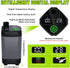 Portable Camping Shower - 6000mAh Rechargeable Shower Pump - With Smart LED Display - 4 Spray Modes - IPX7 Waterproof Outdoor Shower - For Hiking, Travel, Car, Pets - Gray