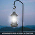 Rechargeable Camping Lantern – Retro Camping Lamp – Dimmable COB Hanging Light for Tent, Camping, Fishing, Hiking, etc. – Black