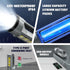 Rechargeable LED flashlight, powerful 6000 lumen outdoor emergency flashlight with 6 modes, USB data cable, IPX4 waterproof flashlight, suitable for camping/home/emergency use.