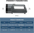 Rechargeable LED flashlight, powerful 6000 lumen outdoor emergency flashlight with 6 modes, USB data cable, IPX4 waterproof flashlight, suitable for camping/home/emergency use.