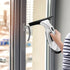 Windshield wiper - window cleaner - window squeegee - window cleaner - cordless window vacuum cleaner - water tank, spray bottle with microfiber cover - cordless window cleaner for all smooth surfaces, windows, mirrors, shower screens
