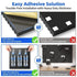 12 Self-Adhesive Acoustic Panels, 30x30x5cm, Black Sound-Absorbing Foam for Effective Sound Insulation