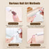 Electric nail file 12 grinding heads rechargeable 15000RPM adjustable speed multifunctional, White