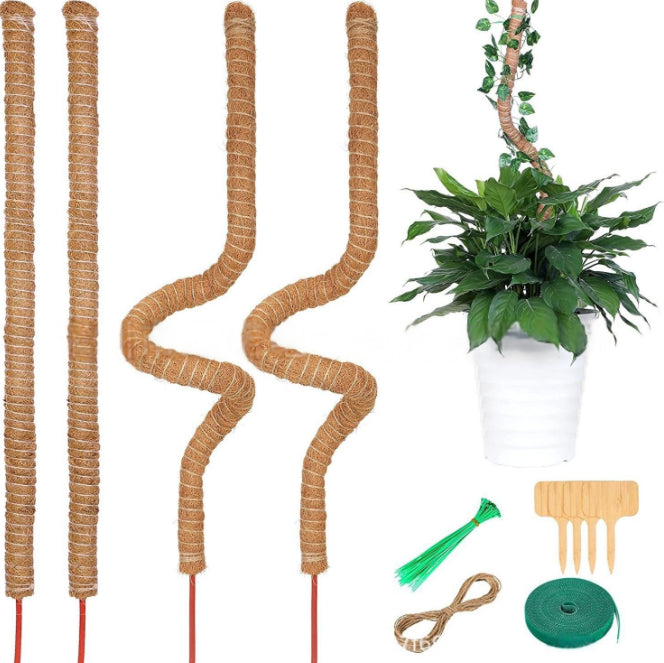4 Bendable Moss Stakes for Climbing Plants, 100cm, Compatible with Ivy and Monstera, 7mm