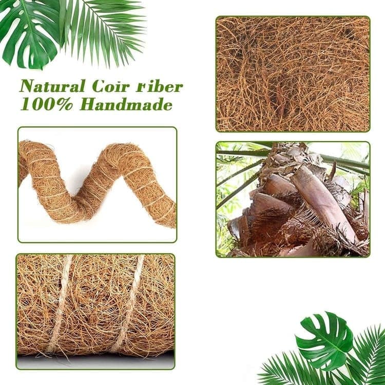4 Bendable Moss Stakes for Climbing Plants, 100cm, Compatible with Ivy and Monstera, 7mm