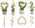 4 Bendable Moss Stakes for Climbing Plants, 100cm, Compatible with Ivy and Monstera, 7mm