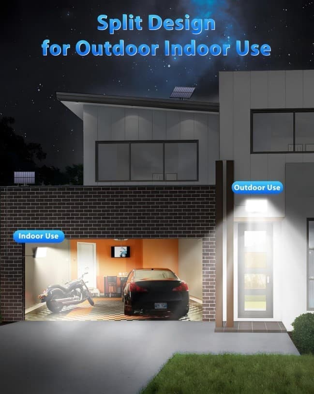 172 LED Solar Light Outdoor, Motion Sensor, IP65 Waterproof, 3 Light Modes