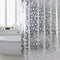Waterproof EVA Shower Curtain with Pebble Pattern, 180x180 cm, Transparent Odorless