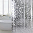 Waterproof EVA Shower Curtain with Pebble Pattern, 180x180 cm, Transparent Odorless
