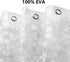 Waterproof EVA Shower Curtain with Pebble Pattern, 180x180 cm, Transparent Odorless