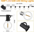 52 LED String Lights Waterproof G40 for Outdoor, 30m