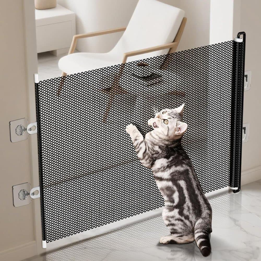 Child Safety Gate Removable for Indoors, 40/50x125 cm, Compatible with Children & Pets, Black, 50×125cm