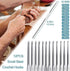 58-piece crochet hook set with yarn and bag for beginners, 10 sizes, Blue