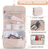 8-Piece Beige Suitcase Organizer Set with Durable Packing Cubes and Clothing Shoe Bags