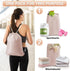8-Piece Beige Suitcase Organizer Set with Durable Packing Cubes and Clothing Shoe Bags