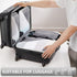 8-Piece Suitcase Organizer Set with Packing Cubes and Shoe Bags, Gray