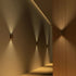 2-Pack LED Wall Lamp with Motion Sensor, Rechargeable, for Garden Fence Stairs and Patio