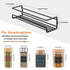 2-Piece Stainless Steel Spice Rack Wall Mounted for Home Organization, Silver
