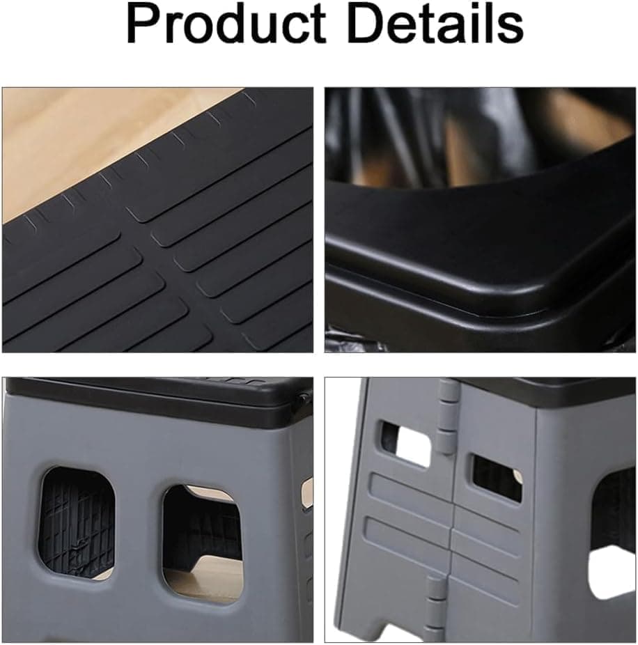 Portable Camping Toilet Foldable with Lid, 150 kg Load Capacity, for Road Trips and Camping Indoors Outdoors