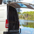 Universal Mosquito Net for Car Tailgate with Magnetic Attachment, Mosquito and Sun Protection, Compatible with Camping and Motorhome Outdoors, 180x150cm, Black