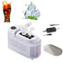 Portable Ice Machine Fast Ice Production in 10-15 Minutes Energy-Efficient Small Ice Maker with Low Noise Level for Home and Car Use, Purple