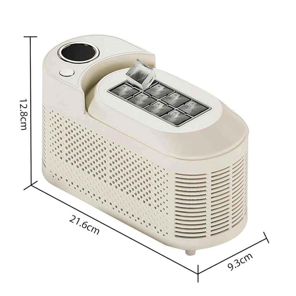 Portable Ice Machine Fast Ice Production in 10-15 Minutes Energy-Efficient Small Ice Maker with Low Noise Level for Home and Car Use, Purple