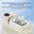 Portable Ice Machine Fast Ice Production in 10-15 Minutes Energy-Efficient Small Ice Maker with Low Noise Level Compatible with Car Use, White