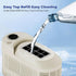 Portable Ice Machine Fast Ice Production in 10-15 Minutes Energy-Efficient Small Ice Maker with Low Noise Level Compatible with Car Use, White