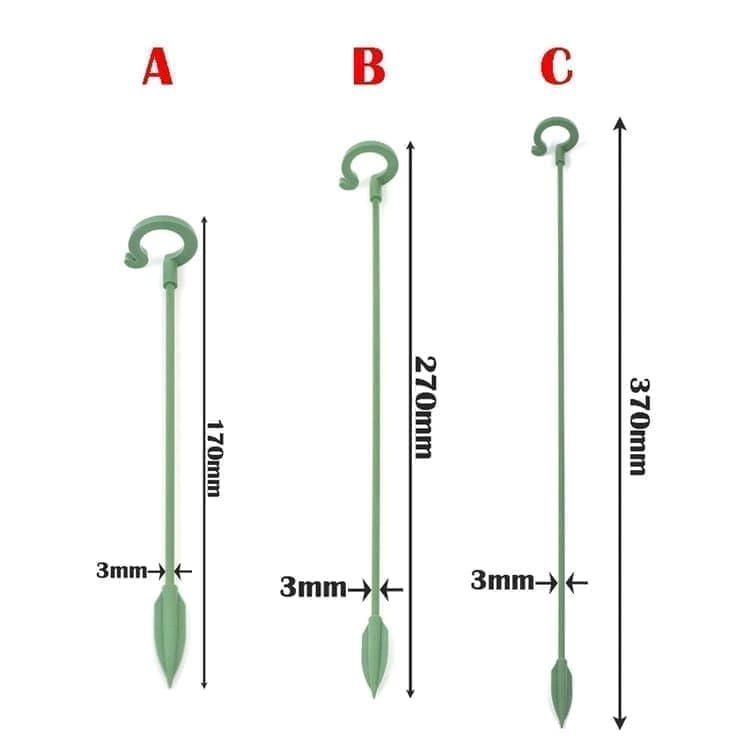 10-Pack Plant Support Flower Stakes for Potted Plants, 12 Inches