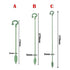 10-Pack Plant Support Flower Stakes for Potted Plants, 12 Inches