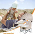 Foldable Highchair for Children with Sunshade and Removable Food Tray, Portable, Green