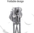 Foldable Highchair for Children with Sunshade and Removable Food Tray, Portable, Green