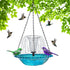 Solar Powered Bird Bath Fountain for Garden and Outdoors, Automatic Solar Waterer, Pink