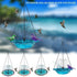 Solar Powered Bird Bath Fountain for Garden and Outdoors, Automatic Solar Waterer, Pink