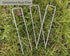 100 pcs U-shaped garden anchor pegs, 150mm, silver