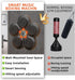 Smart Electric Boxing Trainer with Speaker, Black, Compatible with Smart Music Boxing Machine（Adults）