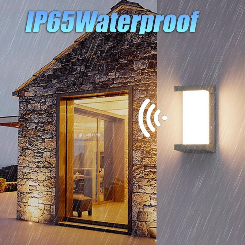 2 Pack Wall Light with Motion Sensor, LED 18W 3000K 1200 Lumens, IP65 Waterproof