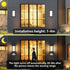 2 Pack Wall Light with Motion Sensor, LED 18W 3000K 1200 Lumens, IP65 Waterproof