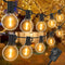Outdoor Light Garland, 30 m with 50 plus 2 G40 LED Bulbs, IP45 Waterproof, Warm White