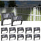12 Pack Waterproof Solar Stair Lights Cool White Black
