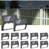 12 Pack Waterproof Solar Stair Lights Cool White Black