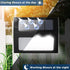 12 Pack Waterproof Solar Stair Lights Cool White Black