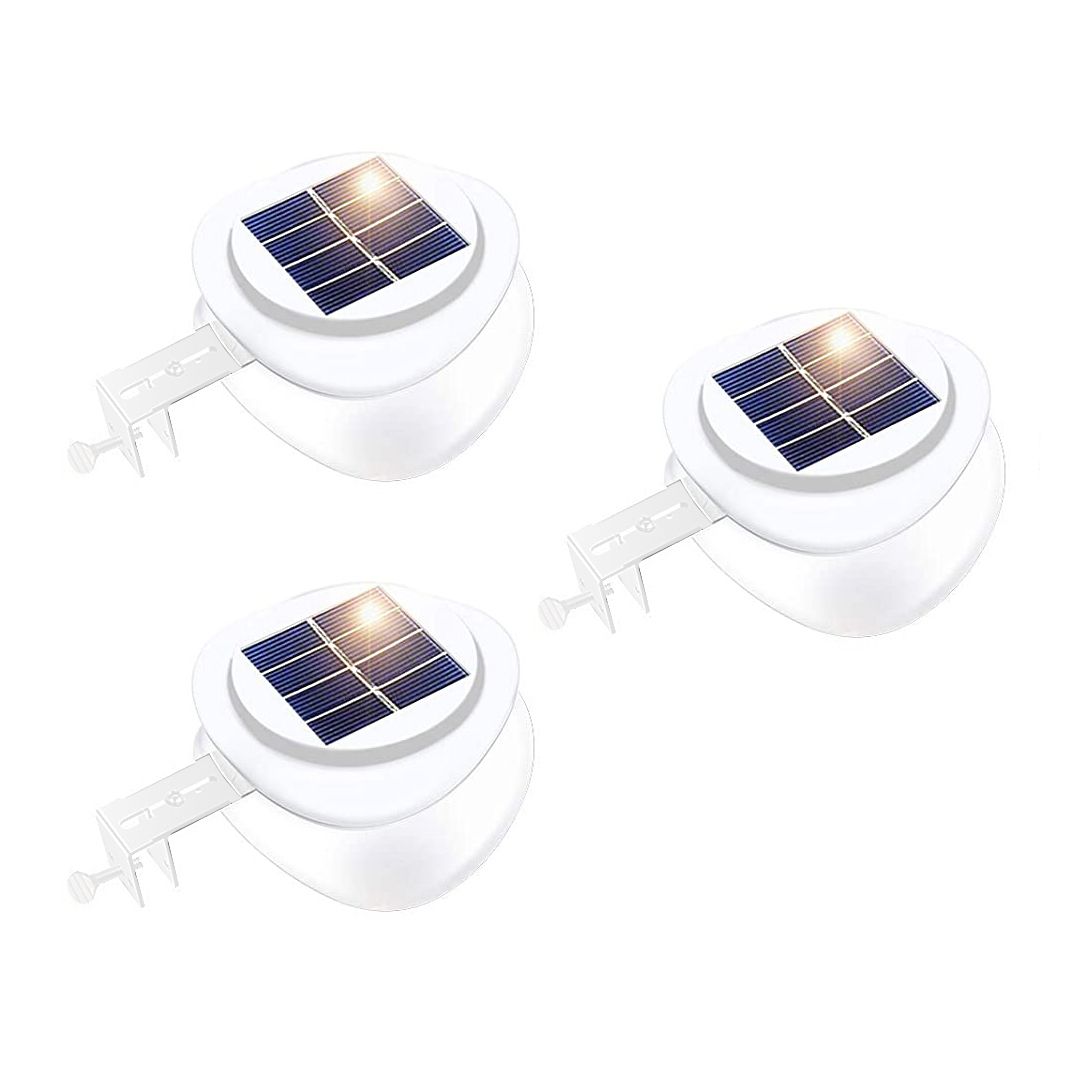 Solar Multipurpose Wall Light Set, Outdoor Rechargeable Lamp with Screws and Mounting Kit, 3 Piece, White