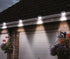 Solar Multipurpose Wall Light Set, Outdoor Rechargeable Lamp with Screws and Mounting Kit, 3 Piece, White