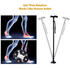 Folding Walking Stick Cane with Adjustable Height and LED Light Support