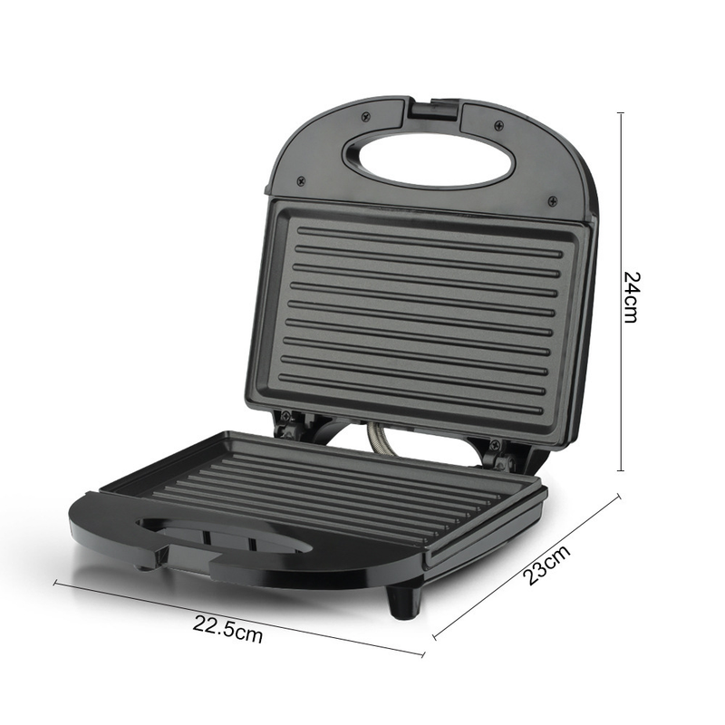 RAF R.214S Sandwich Maker 750W Double Sided Heating Press Grill, Non-Stick Triangular Plates, Wide Voltage 110-220V Household Breakfast Toast Maker