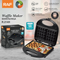 RAF R.214H Waffle Maker 750W Double-Sided Waffle Iron, Grid Non-Stick Plates, Wide Voltage 110-220V Home Dessert Baking Machine