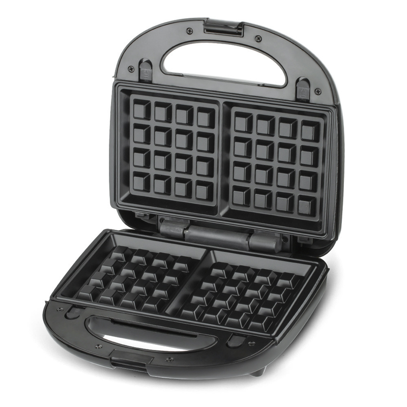 RAF R.214H Waffle Maker 750W Double-Sided Waffle Iron, Grid Non-Stick Plates, Wide Voltage 110-220V Home Dessert Baking Machine