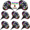 8-Pack Solar Ground Lights 12 LED Waterproof Landscape Path Lights Multicolor